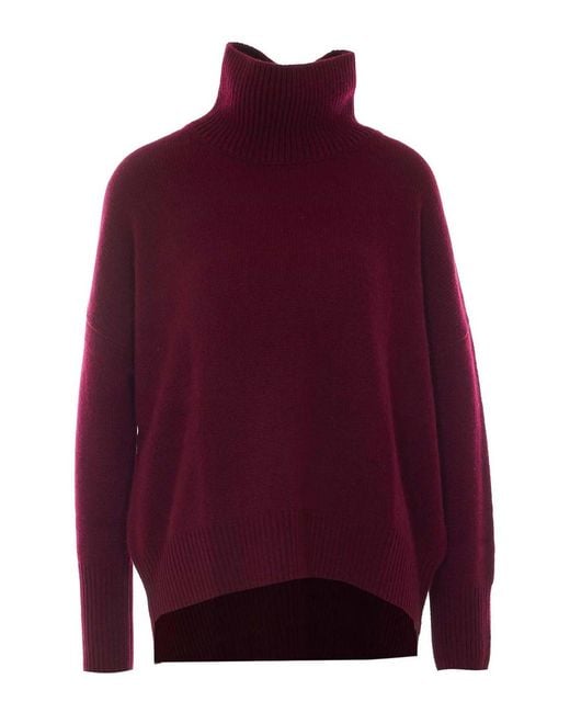Lisa Yang Red Bordeaux Heidi Sweater