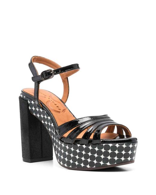 Chie Mihara Black 120Mm Jynko Sandals
