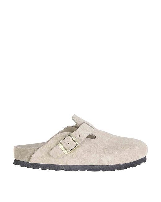 Birkenstock White Boston Exq