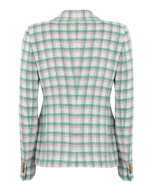 Tagliatore Green Double-breasted Jacket