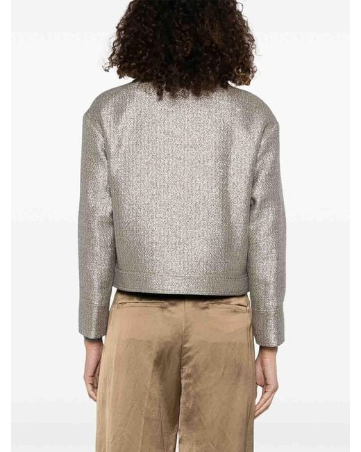 Herno Gray Biker Jacket