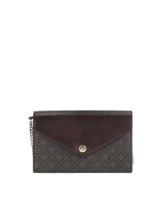 Tory Burch Gray Wallet With Chain