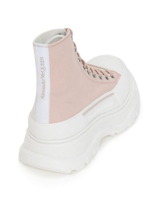 McQueen Pink Tread Slick Hightop Sneakers