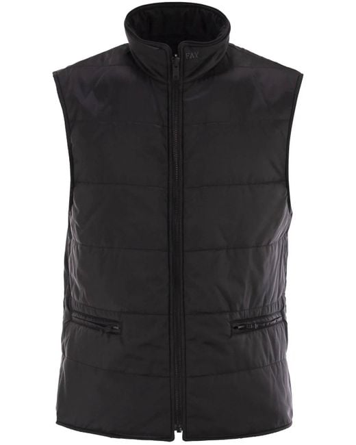 Fay Black Double -Breasted Coat for men