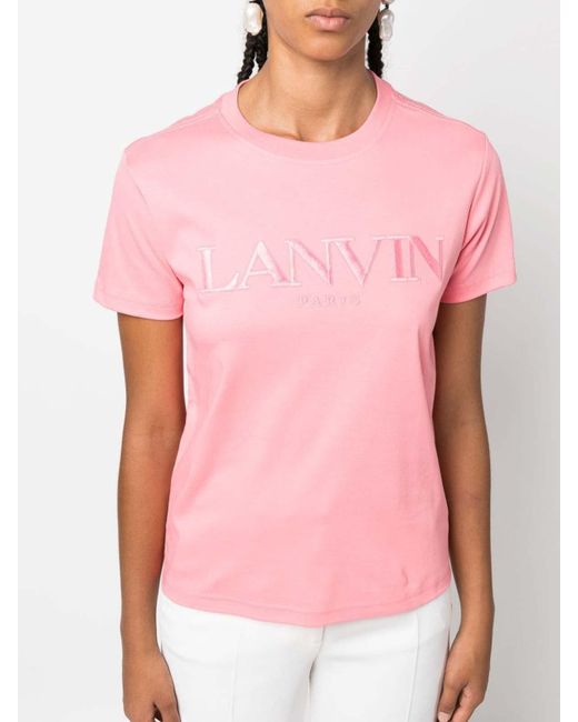Lanvin Pink Logo Tee
