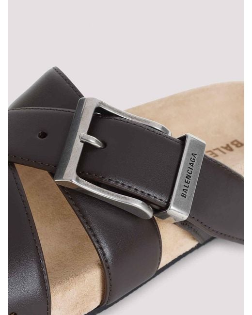 Balenciaga Natural Belt Sandals for men