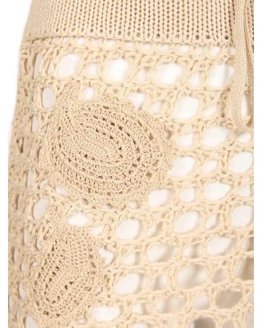 The Attico Natural Midi Skirt