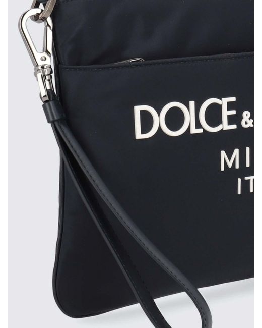 Dolce & Gabbana Black Pouch With Logo for men