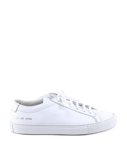 Common Projects White Smooth Leather Sneakers for men