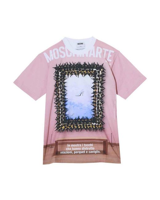 Moschino Pink T-Shirt Tacchi