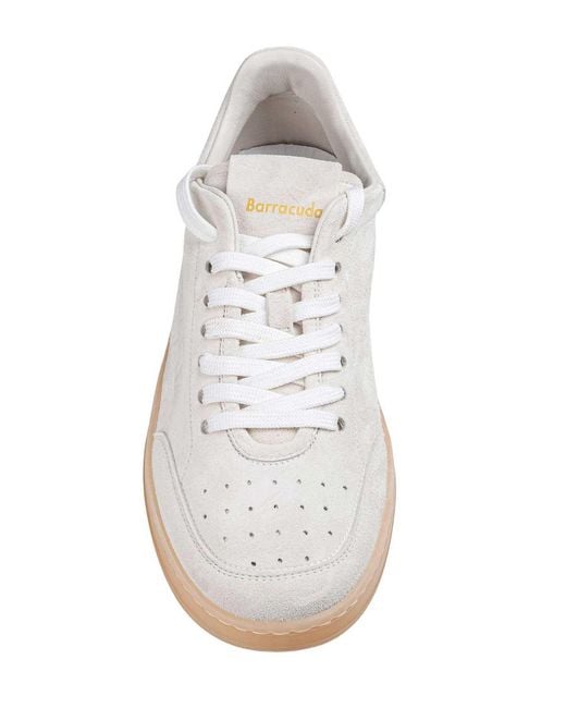 Barracuda White Suede Sneakers for men