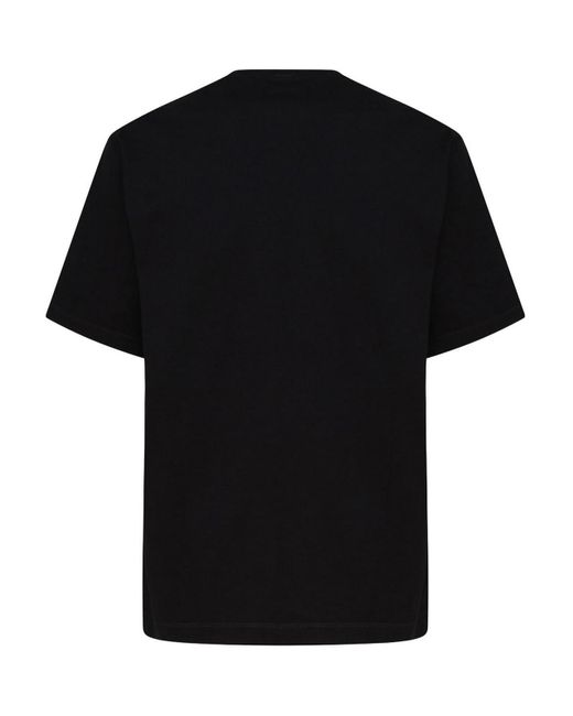 Dolce & Gabbana Black Banana Print Cotton T-shirt for men