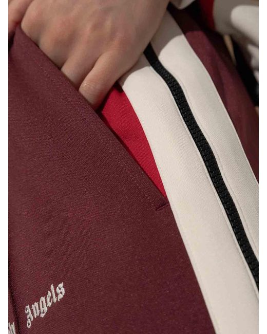 Palm Angels Red Burgundy Track Pants