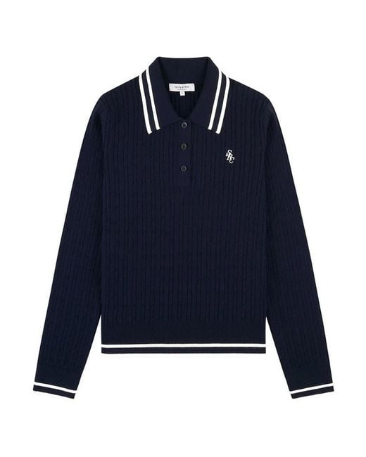 Sporty & Rich Blue Sweater