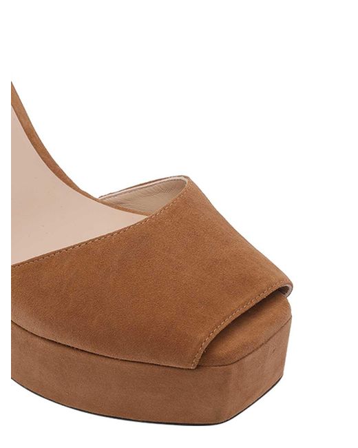 Stuart Weitzman Brown Sabrina Platform Pumps