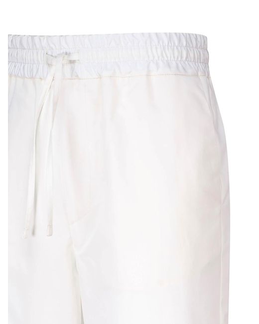 Lardini White Wide Pants for men