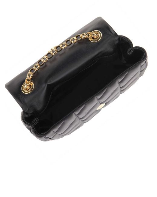 Moschino Black Quilted Round Bag