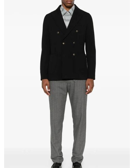 Circolo 1901 Black Double-Breasted Jacket for men