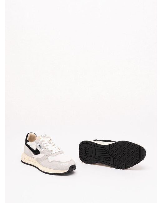 Autry White 'Reelwind' Low Sneakers