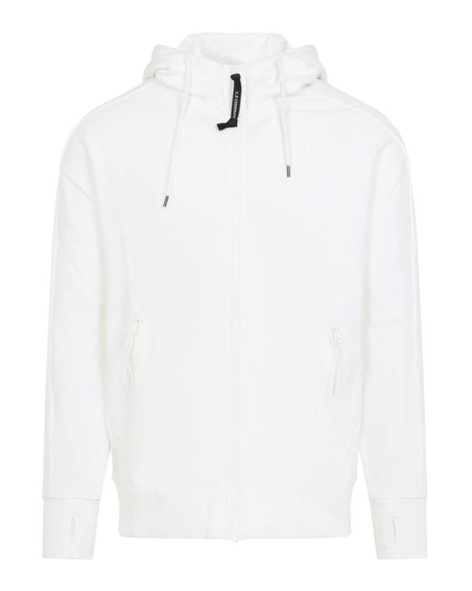 Company Men's White Cp Company Open Hoodie - Main Image