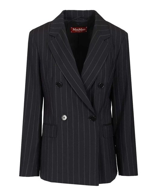 Max Mara Black Double-Breasted Blazer