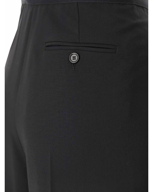 MSGM Black Pull On Trousers