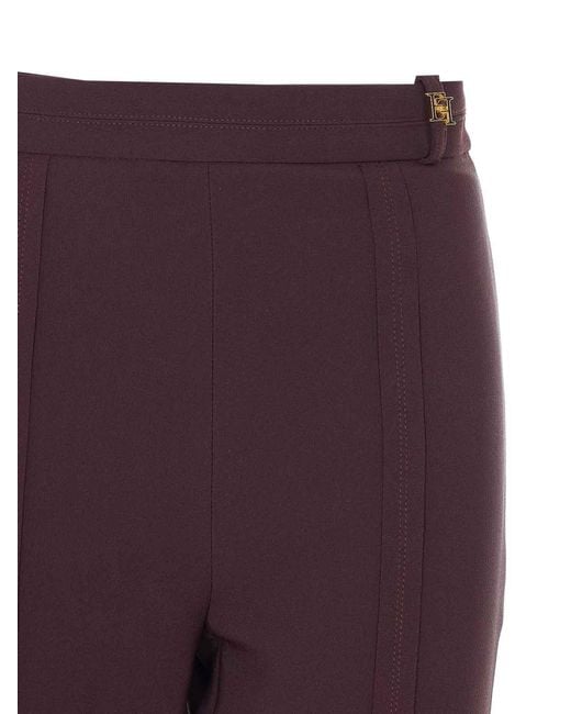 Elisabetta Franchi Purple Pants