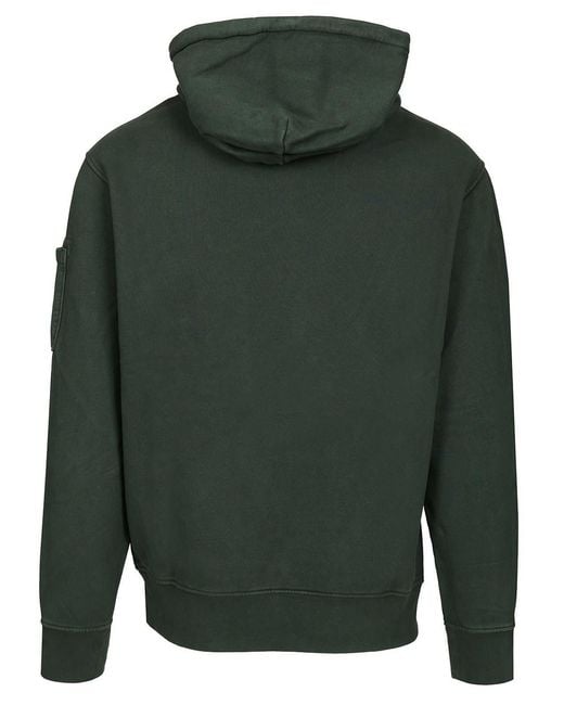 C P Company Green Comfortable With Hood for men