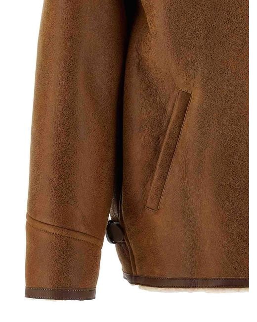 Isabel Marant Brown Adelina Sheepskin Jacket