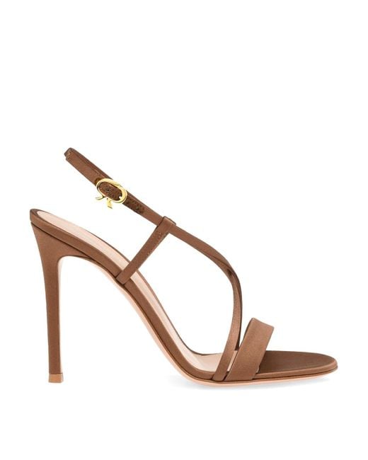 Gianvito Rossi Brown Larisse Heel Sandals