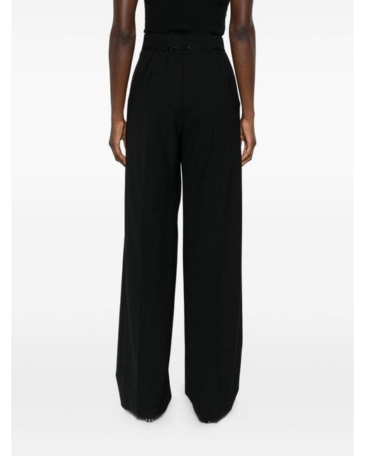 Forte_forte Black Wool Blend Trousers
