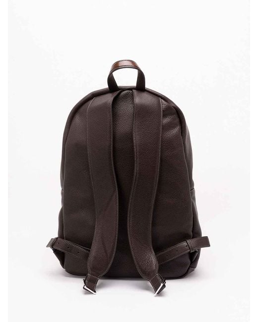 Santoni Brown Backpack for men