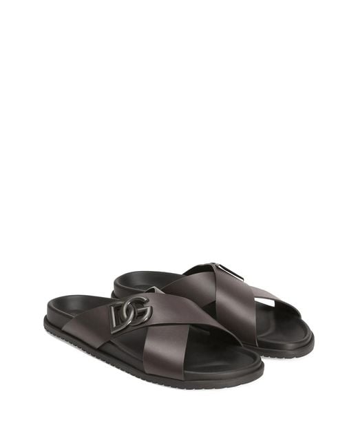 Dolce & Gabbana Brown Sandal for men