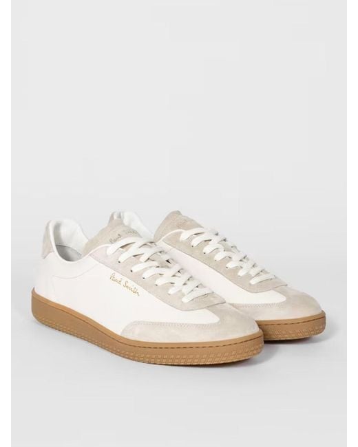 Paul Smith White Leather Trainers By for men