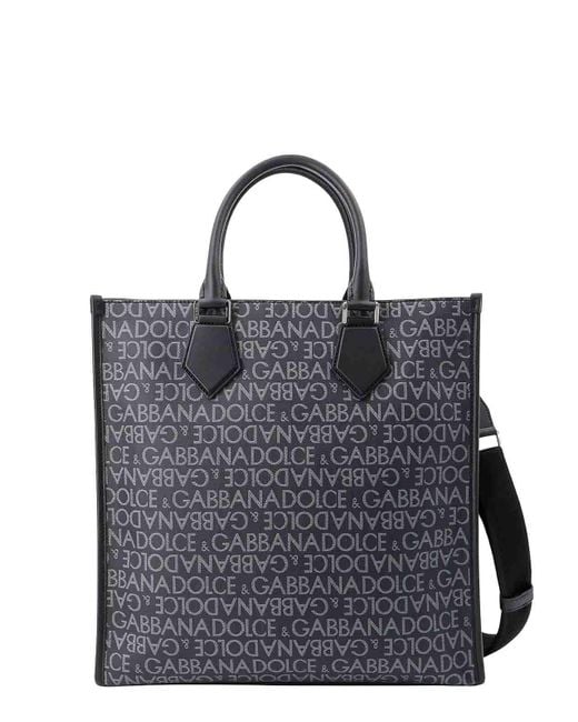 Dolce & Gabbana Black Tote Bags for men
