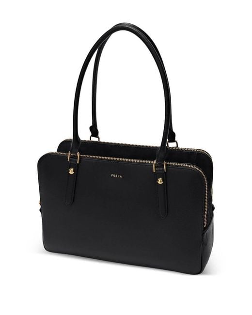 Furla Black Giulia Boston Bag L