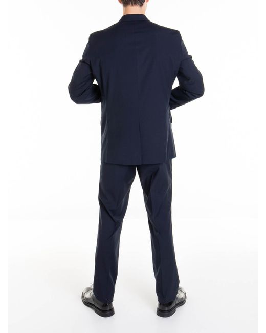 Just Cavalli Blue Notched Lapel Suit for men