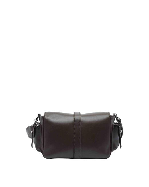 Hogan Black Small Flap Crossbody Bag