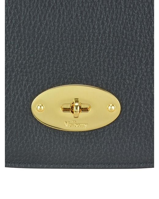 Mulberry Gray Darley Grain Leather Small Bag