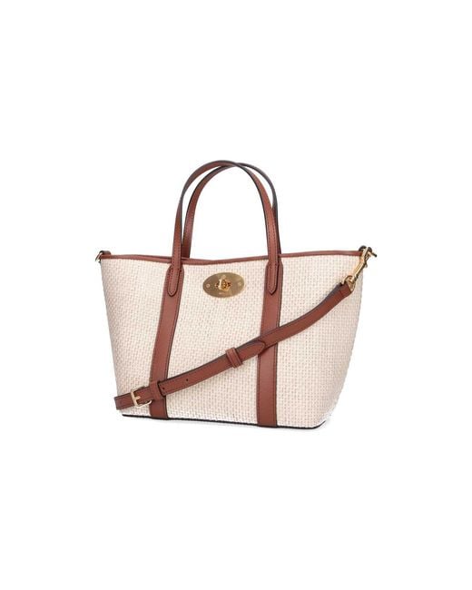 Mulberry White Mini Tote Bag