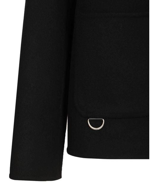 Loewe Black Wool And Cashmere Workwear Jacket for men