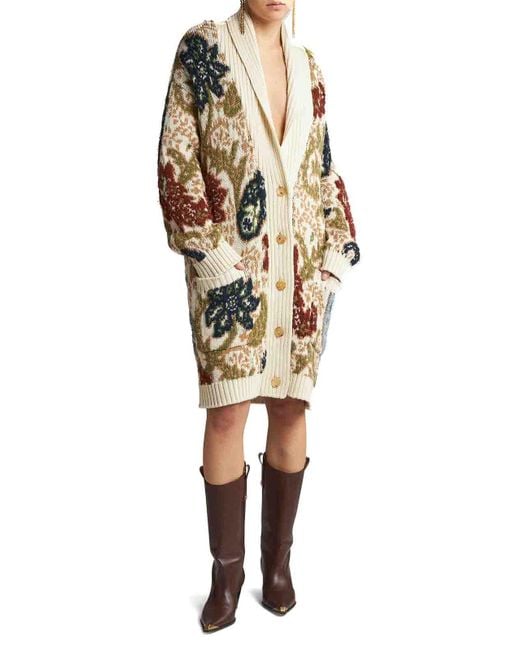 Etro Metallic Maxi Cardigan