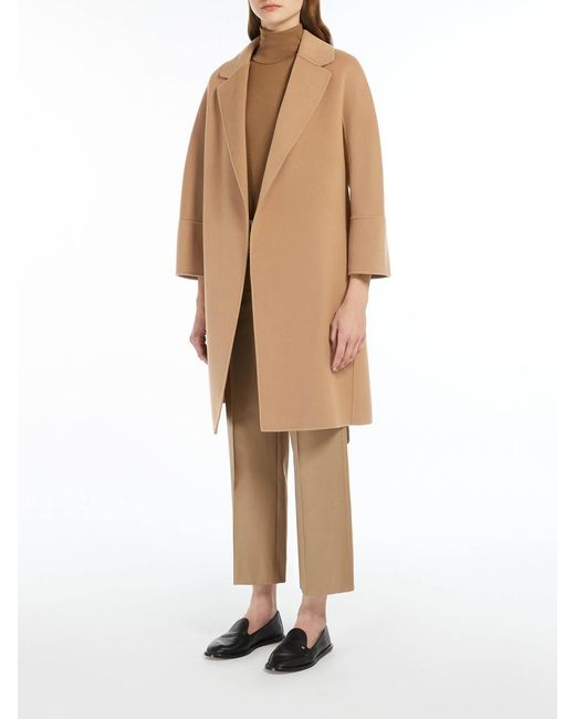 Max Mara Natural Double Wool Short Coat