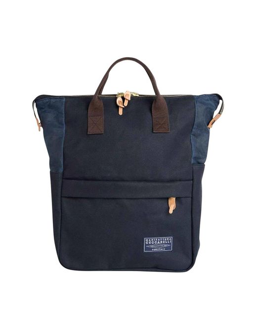 Manifattura Ceccarelli Blue Backpack for men