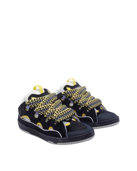 Lanvin Blue Curb Sneakers for men