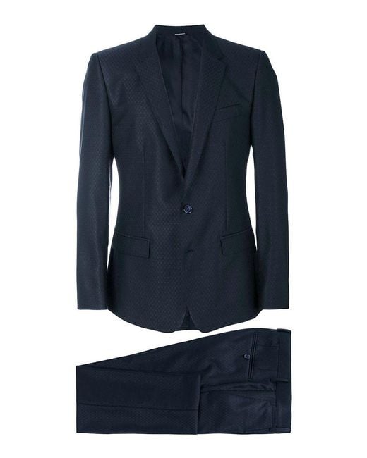 Dolce & Gabbana Blue Elegant Two-Piece Suit for men
