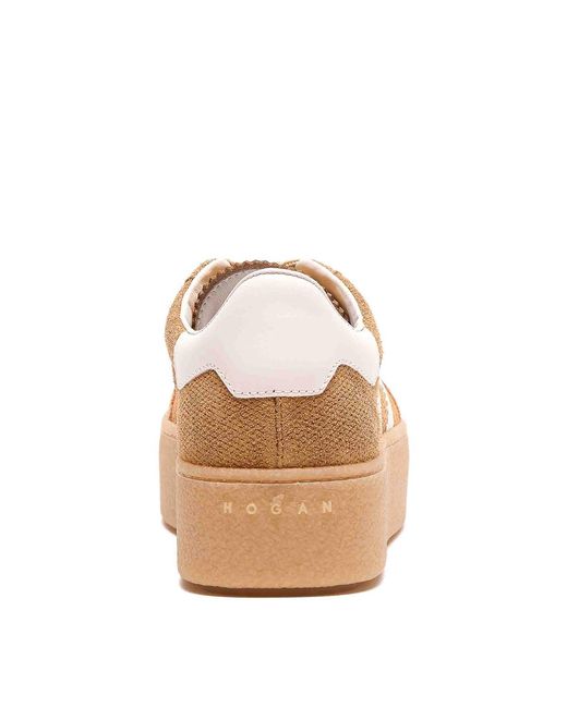 Hogan Brown Cool Sneakers