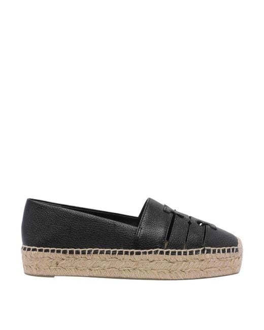 Tory Burch Gray Ines Multi Strap Platform Espadrilles