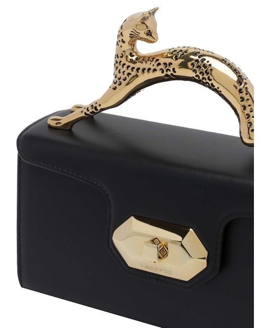 Lanvin Blue Nano Pencil Cat Handbag