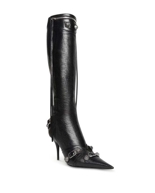 Balenciaga Black Le Cagole Leather Boots